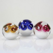 Glazen Bol met asbestemming Ø 8 cm set van 3 stuks (PMBRBLR80008OL)